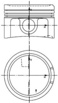 Поршень 2 ремонт KOLBENSCHMIDT 99933620