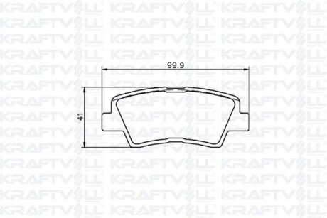 Колодки тормозные задн.i30,40,Ceed,Rio III 10- Kraftvoll 07010089