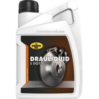 Тормозна рідина DRAULIQUID-S DOT 4 BRAKEFLUID 1л - KROON OIL 04206 (фото 1)