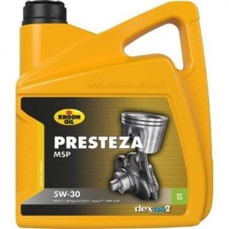 Моторное масло PRESTEZA MSP 5W-30 4л - KROON OIL 35137 (фото 1)