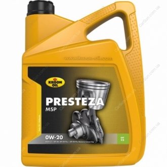 Моторное масло Presteza MSP 0W-20 5л - KROON OIL 36497