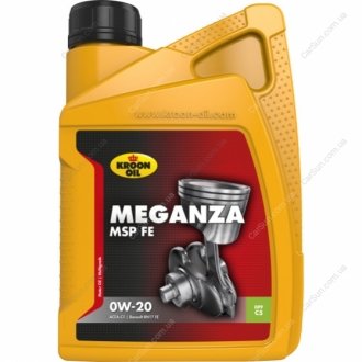 Масло моторное Meganza MSP FE 0W-20 1л KROON OIL 36786 (фото 1)
