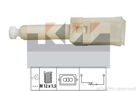 Вимикач ліхтаря сигналу гальмування - Kw 510 087 (фото 1)
