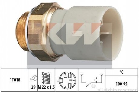 Термовимикач вентилятора радіатора Kw 550147