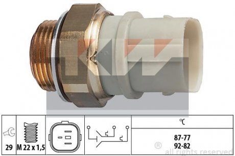 Термовыключатель, вентилятор радиатора - kw Kw 550 651