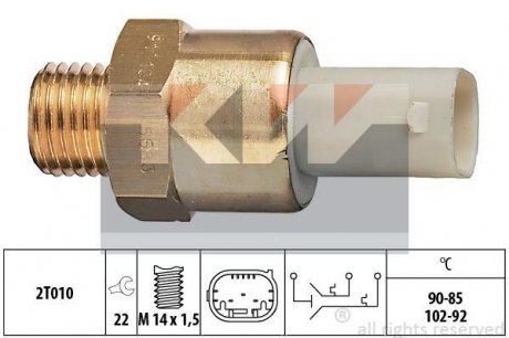Термовимикач вентилятора радіатора Kw 550 683