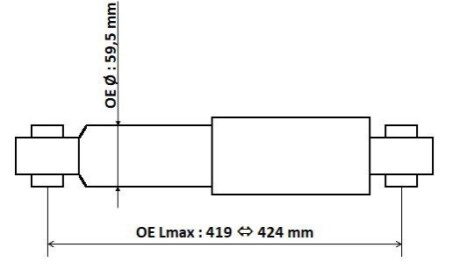 Амортизатор газомасляний KYB 3450001