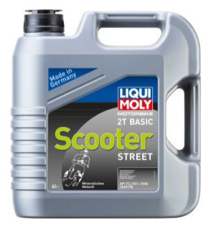 Масло моторное минеральное "Motorrad Scooter 2T Basic", 4л LIQUI MOLY 1237