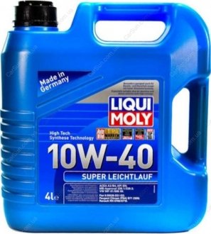Моторное масло Super Leichtlauf 10W-40 4 л - (GS60107M2OE / GS60107M2EUR / GS60107M2) LIQUI MOLY 1916