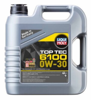 Мастило 0W30 4L TOP TEC 6100 C2 / LL-12 FE / BMW 83 21 2 365 935 LIQUI MOLY 20778