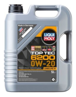 Олива моторна TopTec 6200 0W-20, 5л. LIQUI MOLY 20789