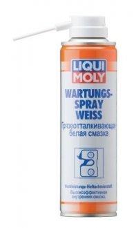 Грязеотталкивающая белая смазка Wartungs-Spray weiss 0,25л - LIQUI MOLY 3953