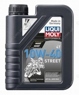 Моторна олія для 4-тактних мотоциклів Motorbike 4T Street 10W-40 1л - LIQUI MOLY 7609