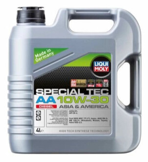 ОЛИВА МОТОРНА SPECIAL TEC AA 10W-30 DIESEL 4Л LIQUI MOLY 7613