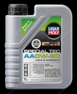 Моторное масло Special Tec AA 0W-20 1л - (SOA427V1310 / 087989036) LIQUI MOLY 8065