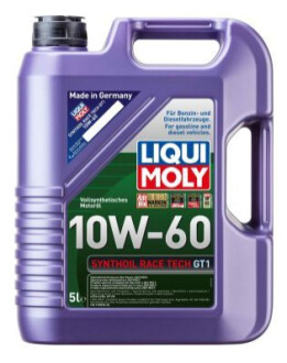 Мастило моторне OLEJ LQM 10W-60 SYNTHOIL RACETECH GT1 5L LIQUI MOLY 8909