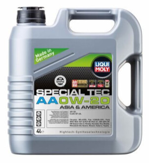 Моторное масло Special Tec AA 0W-20 4л LIQUI MOLY 9705