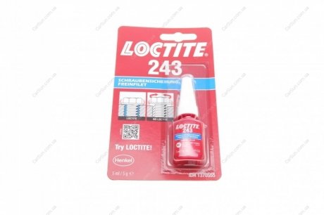 ЛОКТАЙТ 243 BC 5ML DE/FR Клей Loctite (Henkel) 1370555 (фото 1)