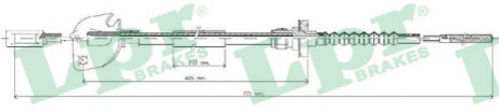 Трос, управление сцеплением LPR C0050C