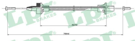 Трос зчеплення LPR C0076C