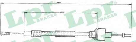 Трос сцепления - (6166222) LPR C0093C