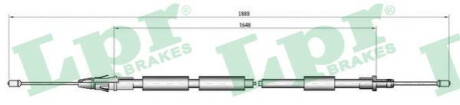 Трос, стояночная тормозная система LPR C0106B