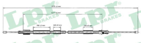 Трос, стояночная тормозная система LPR C0119B