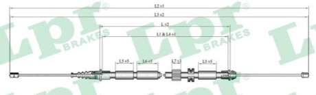 Трос ручного гальма LPR C0263B
