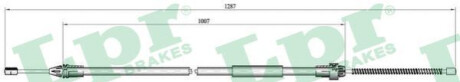 Трос, стояночная тормозная система LPR C0682B (фото 1)