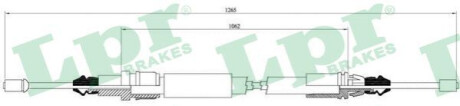 Трос, стояночная тормозная система LPR C0706B
