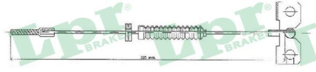 Трос, стояночная тормозная система LPR C1066B