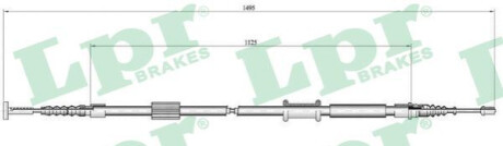 Трос, стояночная тормозная система LPR C1448B