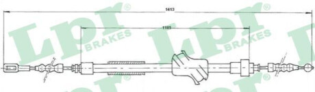 Трос стояночного тормоза LPR C1502B