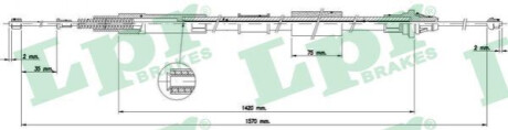 Трос, стояночная тормозная система LPR C1578B