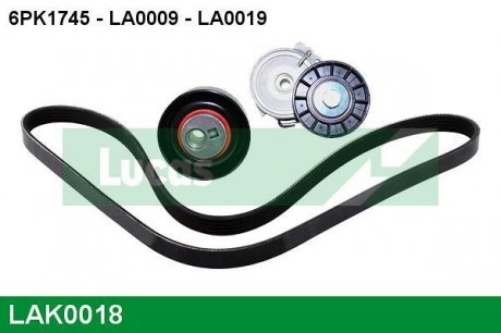Ремень генератора - Lucas LAK0018 (фото 1)