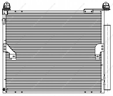 Радиатор кондиционера - (8846060420) LUZAR LRAC 1972