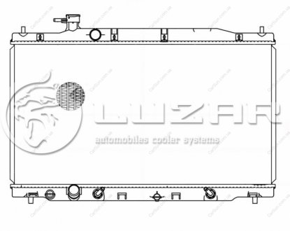 Радиатор охлаждения двигателя - (19010RZAA51) LUZAR LRc 231ZA (фото 1)