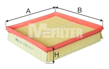 Фільтр повітряний MB SLK 2.0/2.3i 96-04 M-FILTER K 7086