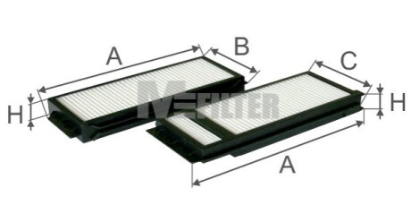 Фільтр салону M-FILTER K90092