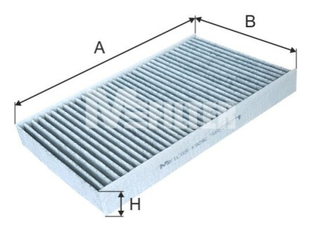 Фільтр салону Citr C2/C3/C4/Peug 307/308 02- (вугільний) M-FILTER K 929C