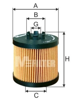 Фильтр масла Golf V/Passat B6/Octavia A5 1.4/1.6 FSI M-FILTER TE 4016