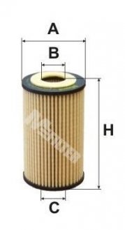 Фільтр оливний (фільтр-патрон) M-FILTER TE 648 (фото 1)