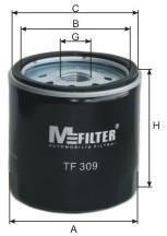 Масляный фильтр MFILTER - (93156291 / 914F6714AA / 914F6714A) M-FILTER TF 309