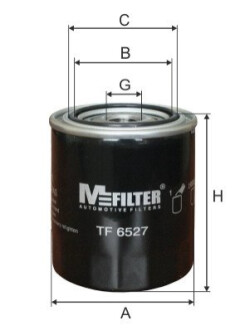 Фільтр масляний Almera/Primera/Sunny 1.4/1.6/1.8 86- M-FILTER TF 6527