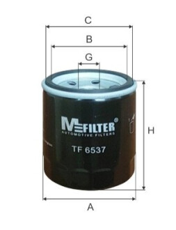 Фильтр масляный Megane III/Laguna III 2.0i 16V 07- M-FILTER TF 6537