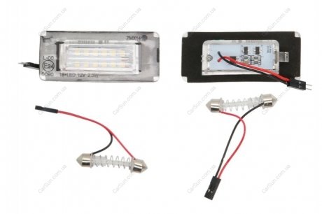 Lampka oÅ›wietlenia tablicy rej. LED, barwa Å›wiatÅ‚a: biaÅ‚a kpl., 12V,, bez homologacji na ulicÄ™ pasuje do: MINI (R56), (R57), (R59) 09.06-06.15 M-tech CLP042