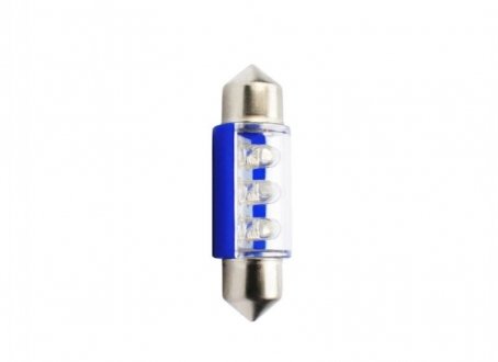 ZAROWKA LED 12V C5W 0.4W 36MM BLUE 6XFLU M-tech LB023B