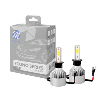 ZESTAW LED SET H3 12/24V 6500K M-tech LSC3