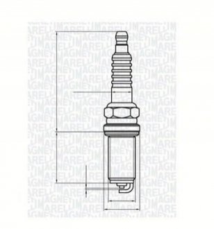 Свеча зажигания MAGNETI MARELLI 062000785304 (фото 1)