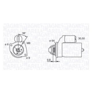 Стартер MAGNETI MARELLI 063101018010